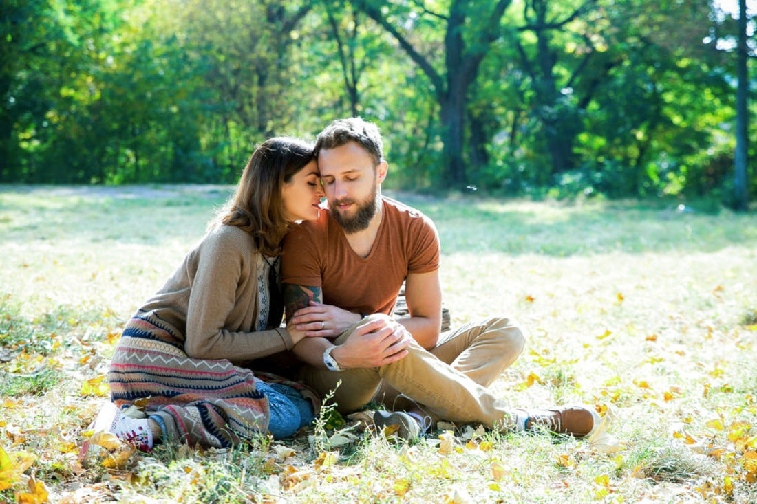 couple on the lawn