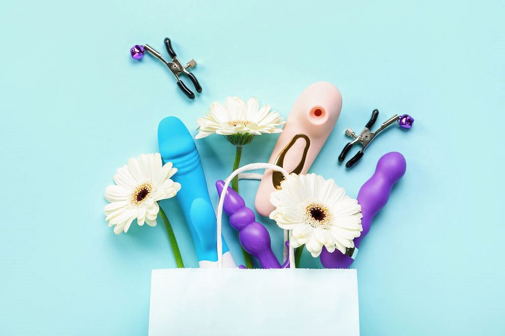 sex toys and flowers