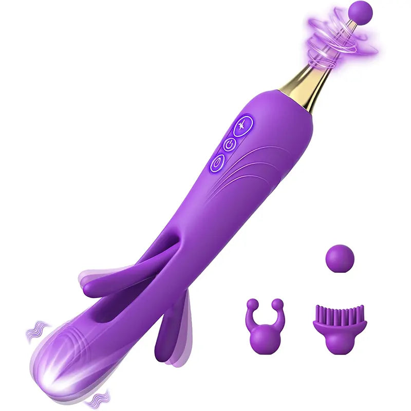 Interchangeable Tap Clitoral Vibrator