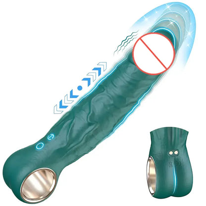 PowerThrust Realistic Vibrating Dildo with Thrusting Action