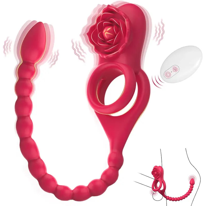 Pleasure Bloom Multi-Stimulation Couples Vibrator Set