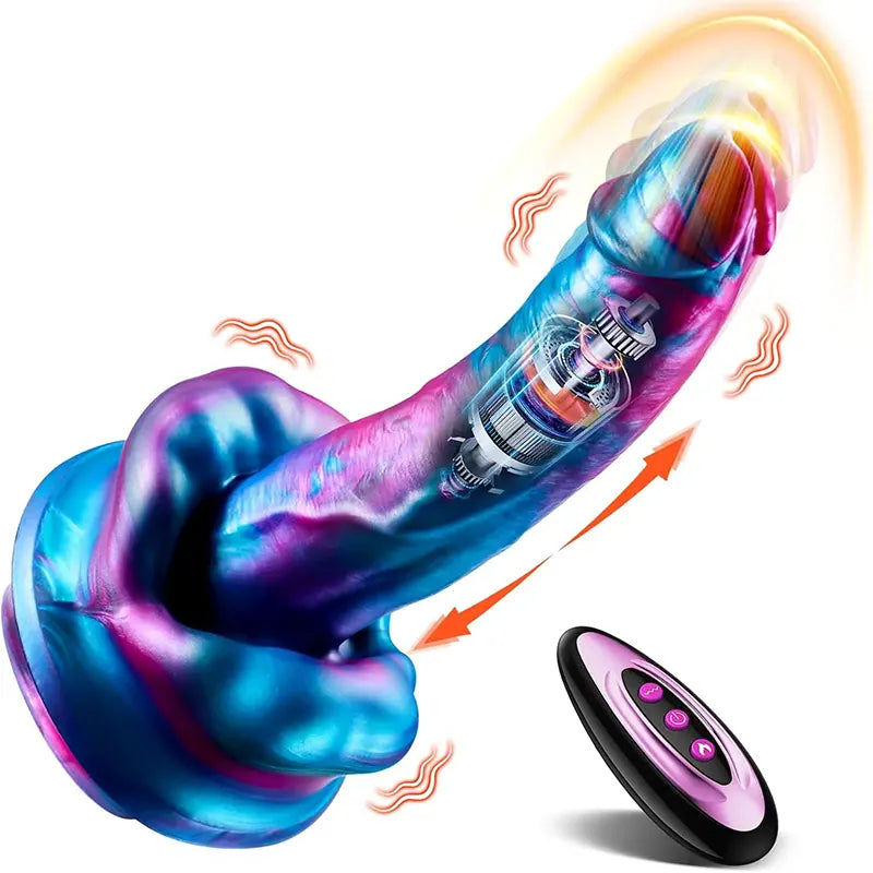 Monster Dragon 5-in-1 Thrusting Vibrator: Ultimate Dual-Action Pleasure