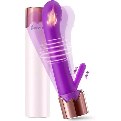 2-in-1 G-Spot & Clitoral Vibrator with Heating Function