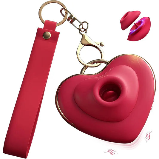 Heart Shaped Suction G-Spot Pleasure Vibrator