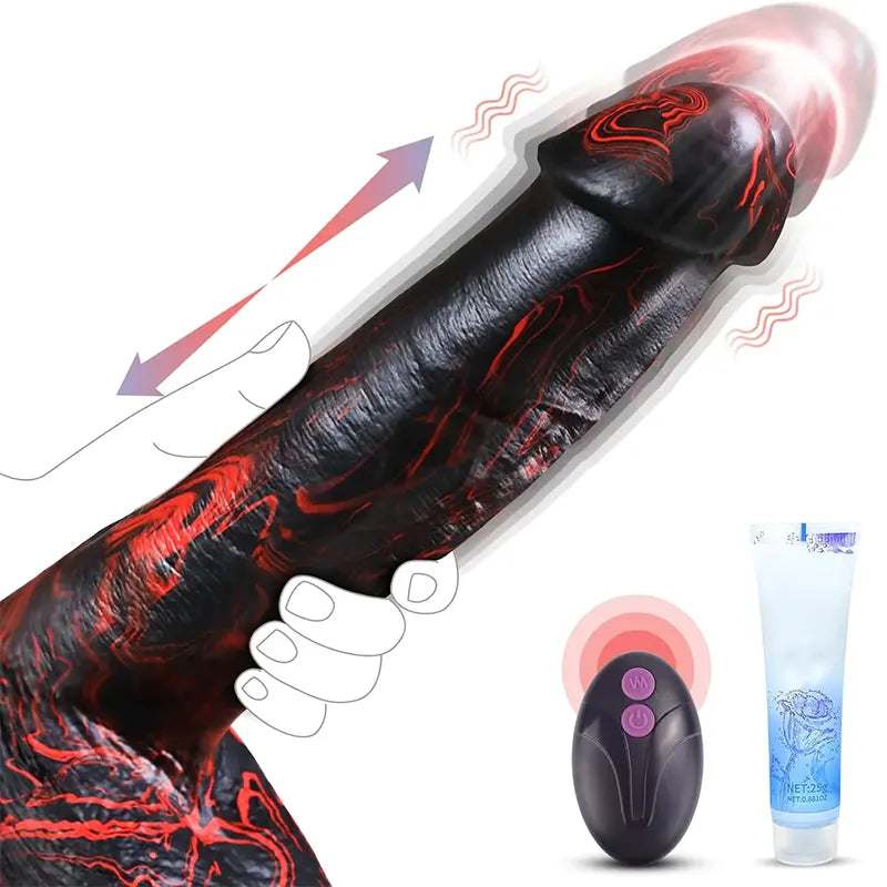 Molten Desire Thrusting Dildo Vibrator