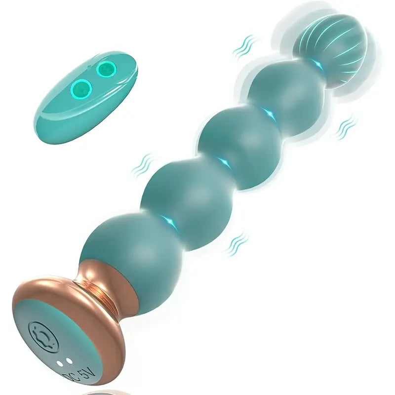 Indigo Dual-Layer Silicone Graduated Anal Plug