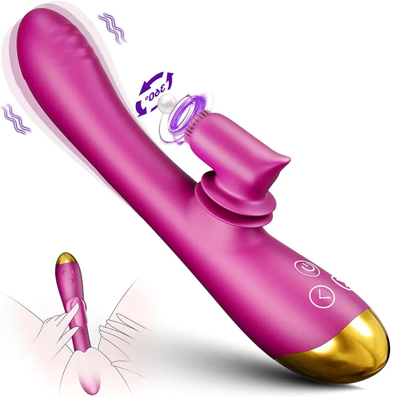 2-in-1 360° Brush G-spot Clitoral Vibrator