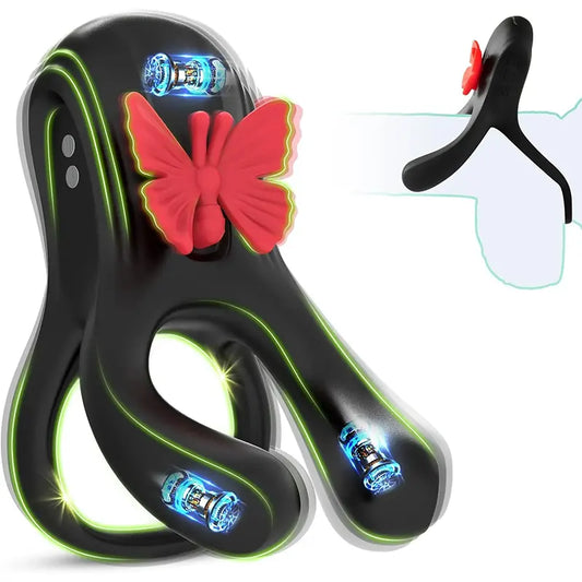 Butterfly Vibrating Cock Rings