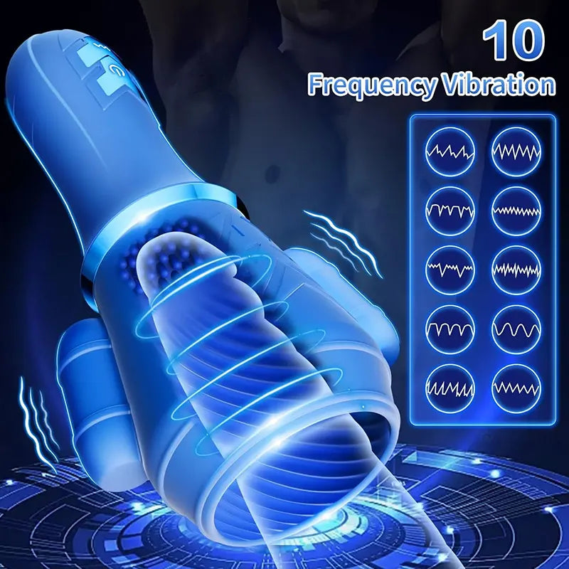 10 Vibration Male Training Stroker