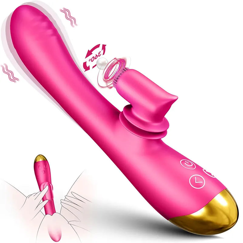 2-in-1 360° Brush G-spot Clitoral Vibrator