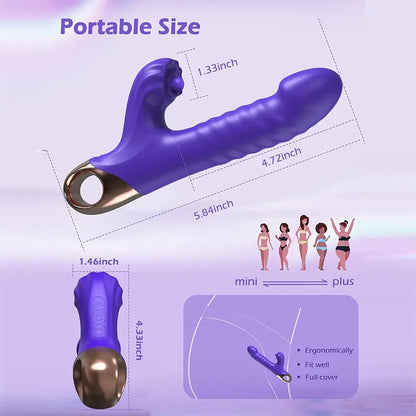 Flapping & Vibrating Dual Pleasure Toy