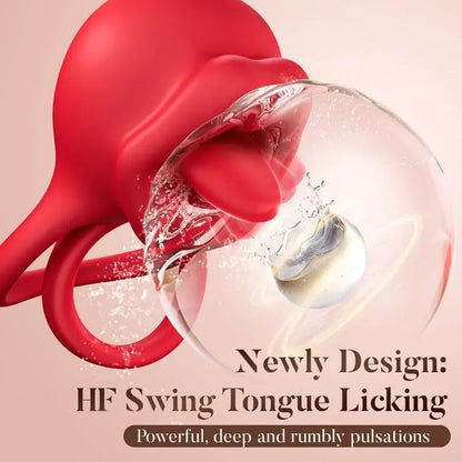 3-in-1 Tongue Stimulating Penis Ring