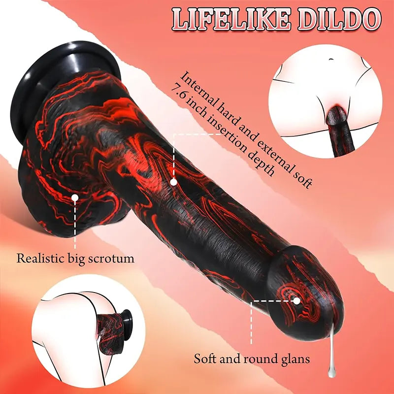 Molten Desire Thrusting Dildo Vibrator