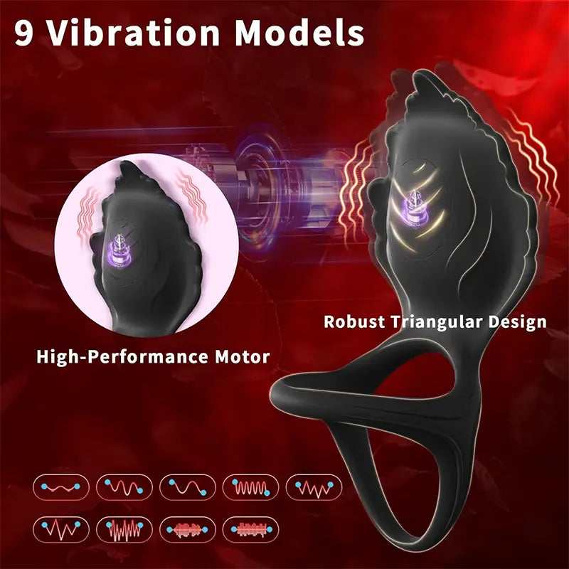 VibeLock Triple Vibrating Cock Ring