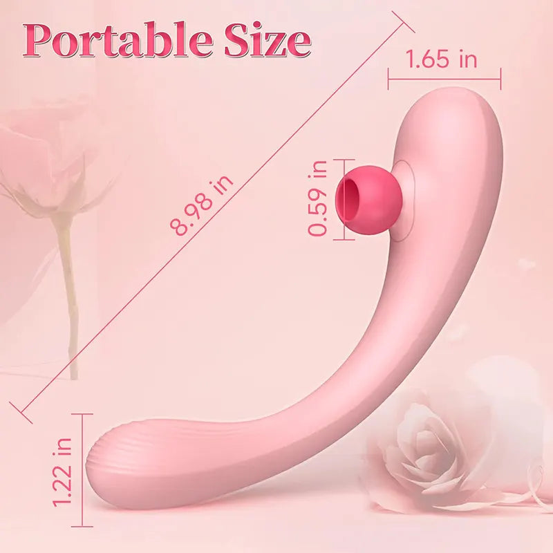 2-in-1 Sucking G-spot Clitoral Vibrator