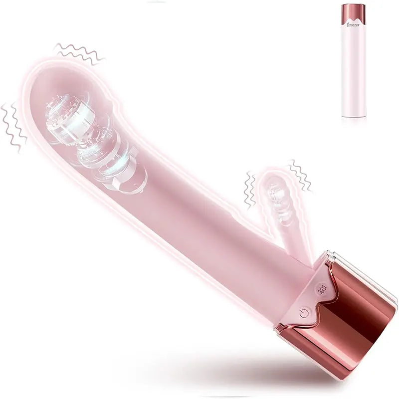 2-in-1 G-Spot & Clitoral Vibrator with Heating Function