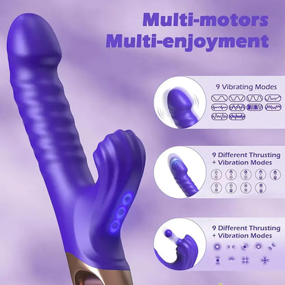 Flapping & Vibrating Dual Pleasure Toy