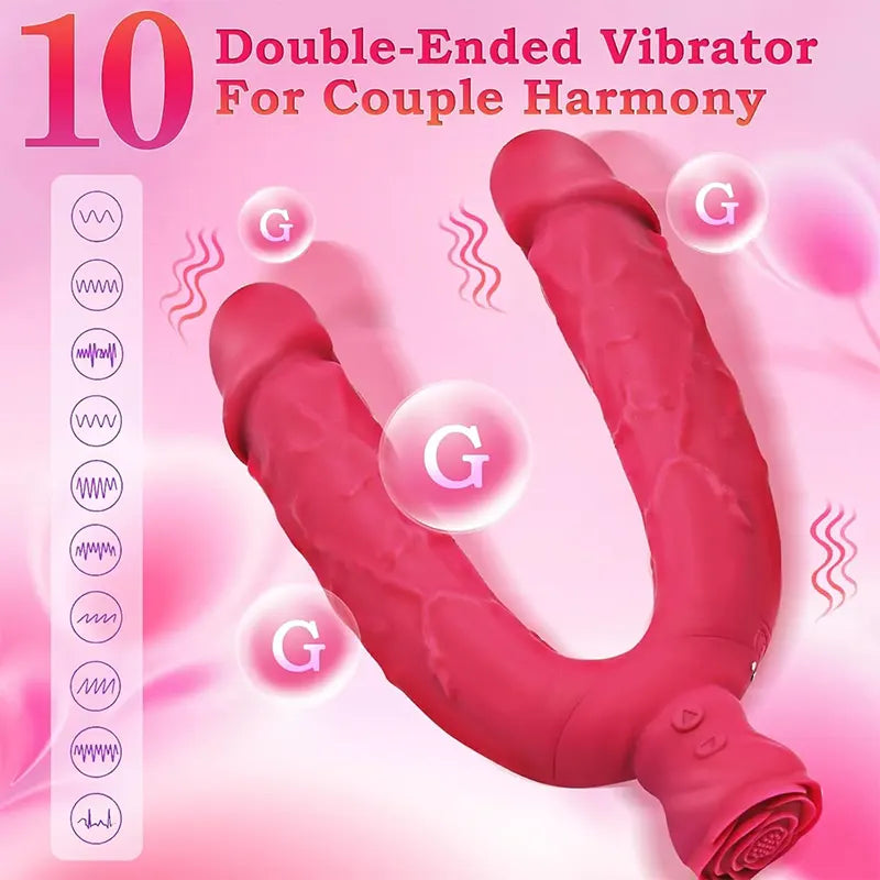 Dual Head Vibrating G-Spot Stimulation Dildo