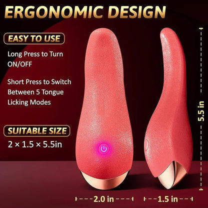 10 Patterns Tongue Stimulator for Women