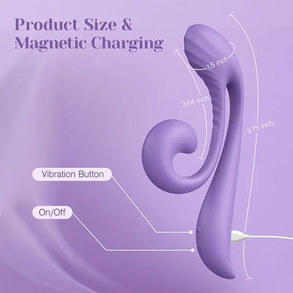 LuxeWave Dual-Stimulation Vibrator