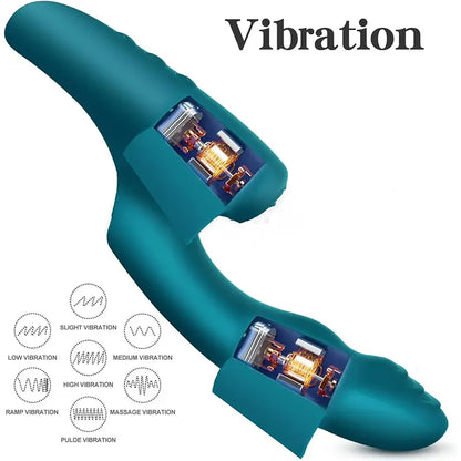 Heated G-Spot Vibrator with Dual Stimulation