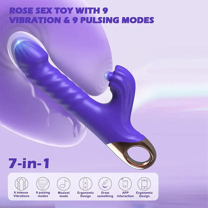 Flapping & Vibrating Dual Pleasure Toy