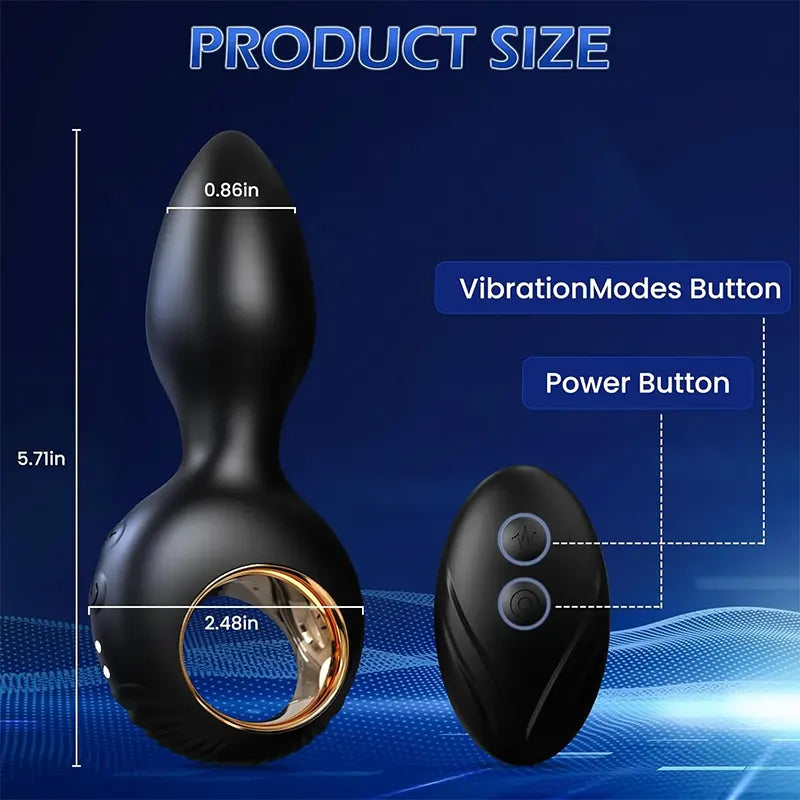 Remote-Controlled Vibrating Anal Plug