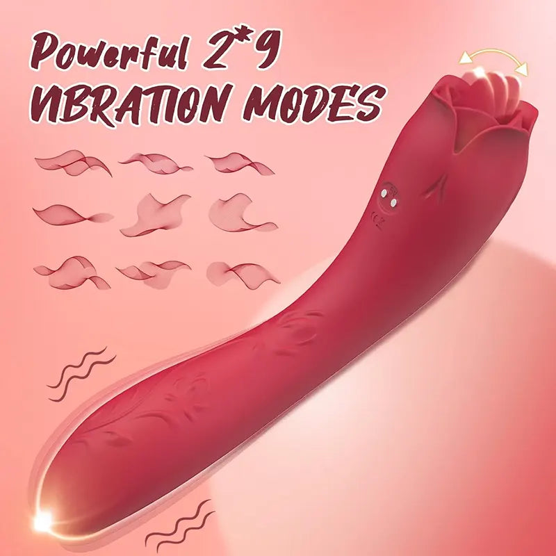 BlissLick Dual-Action Licking & Vibrating Clitoral Vibrator