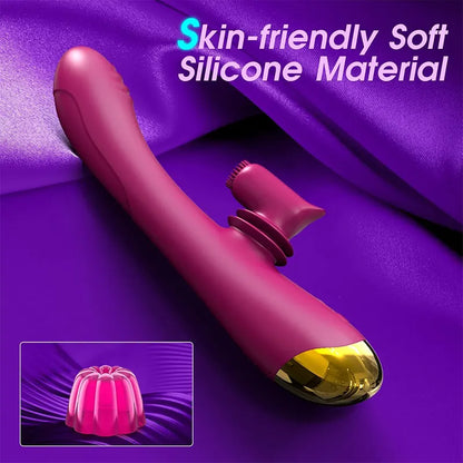 2-in-1 360° Brush G-spot Clitoral Vibrator