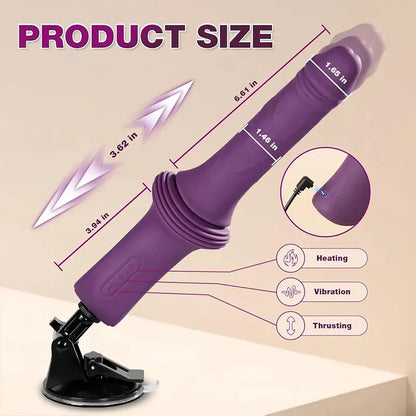 Dual Motor Heated Vibrating Dildo