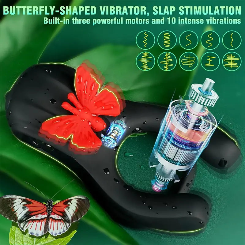 Butterfly Vibrating Cock Rings