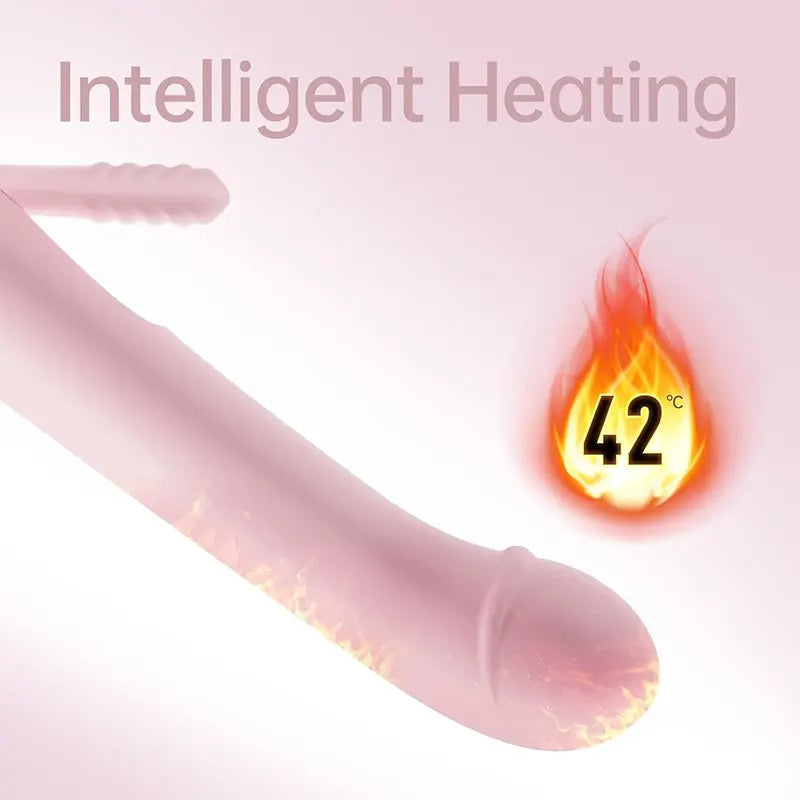 2-in-1 G-Spot & Clitoral Vibrator with Heating Function