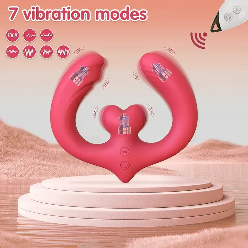 Remote-Controlled Vibrator with 7 Modes