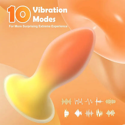 Vibrant Gradient Ergonomic Vibrating Anal Plug