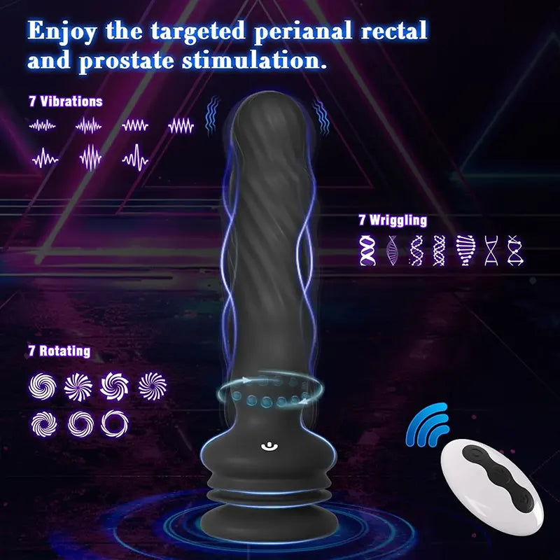 Triple Action Anal Pleasure Stimulator