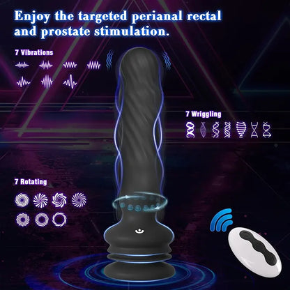 Triple Action Anal Pleasure Stimulator