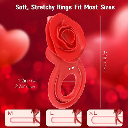 Rose Couple Vibrating Ring