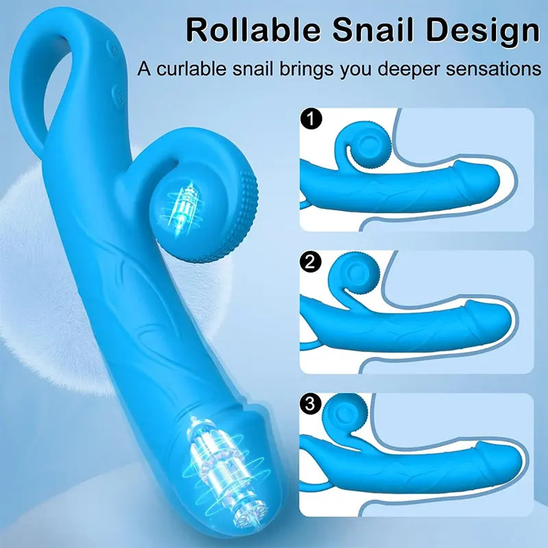 Snail Ecstasy 10-Function G-Spot & Clitoral Vibrator