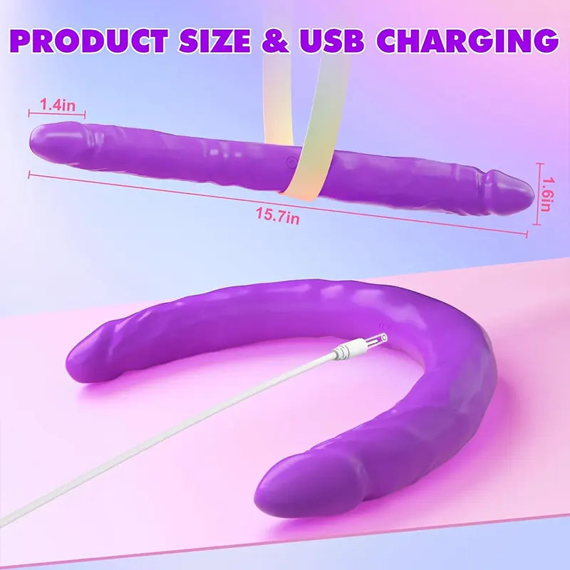 Dual Remote Control Dual Head Vibrating Dildo