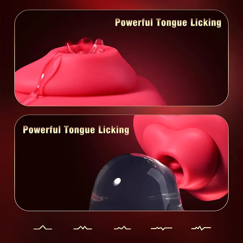 Heart Shaped Suction G-Spot Pleasure Vibrator