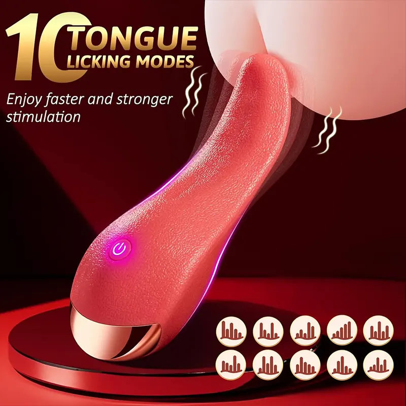 10 Patterns Tongue Stimulator for Women