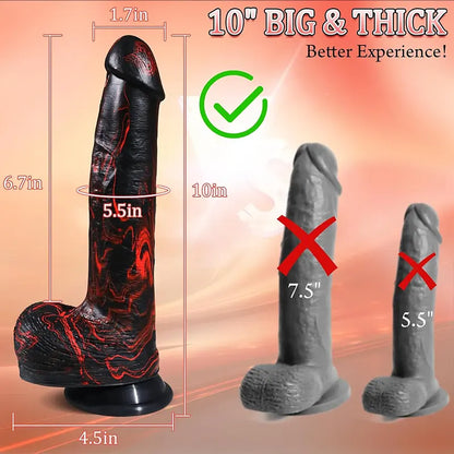 Molten Desire Thrusting Dildo Vibrator