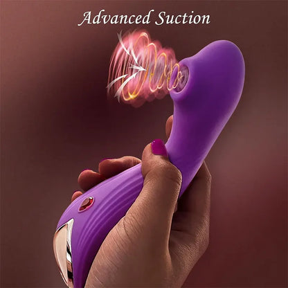 Dual Bliss 9-Mode G-Spot & Clitoral Suction Vibrator