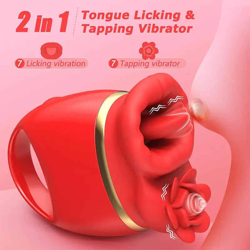 Rose Tongue and Tap Vibrator