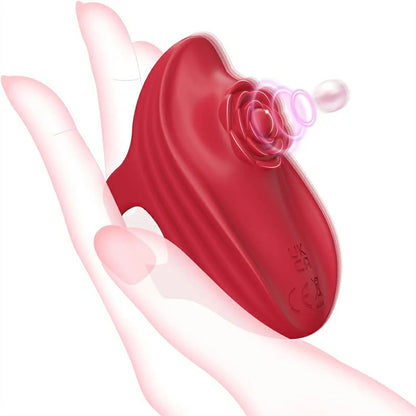 9-Mode Rose-Inspired Nipple and Clitoral Vibrator