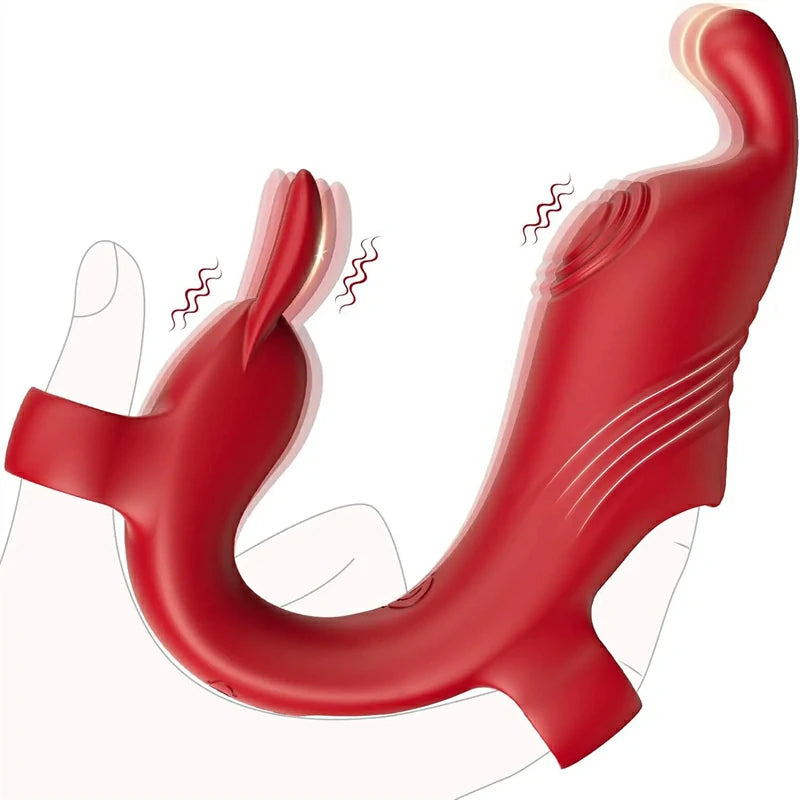 Couple's Finger Vibrator for Clitoral and G-Spot Stimulation