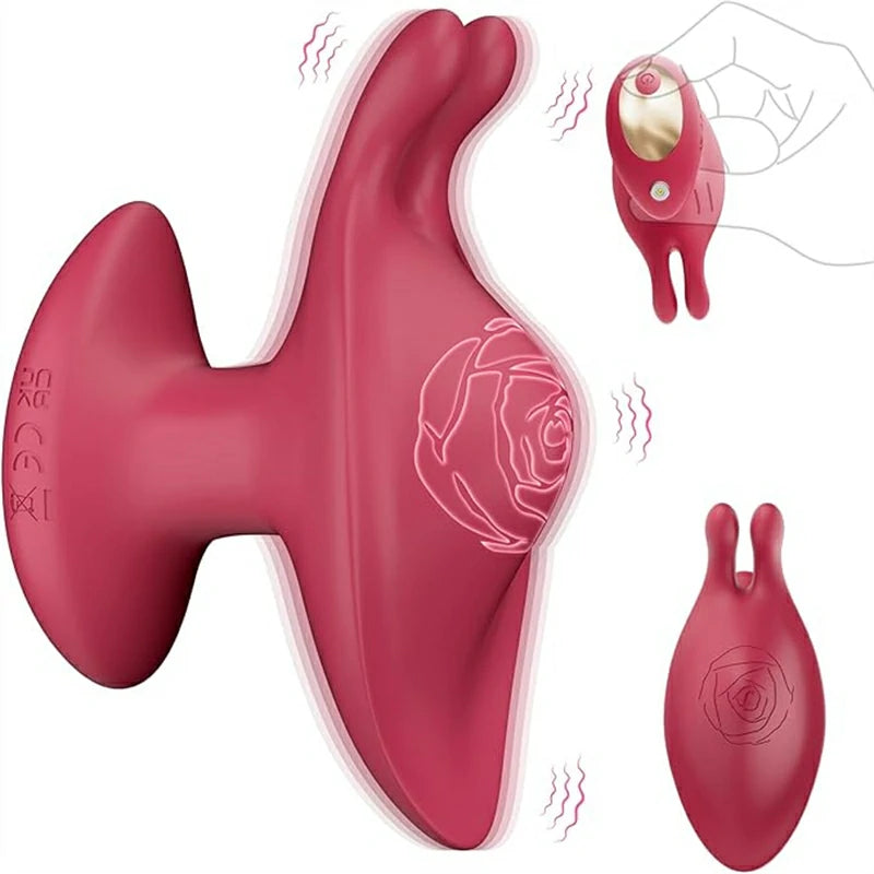 Rose-Shaped Clitoral Vibrator