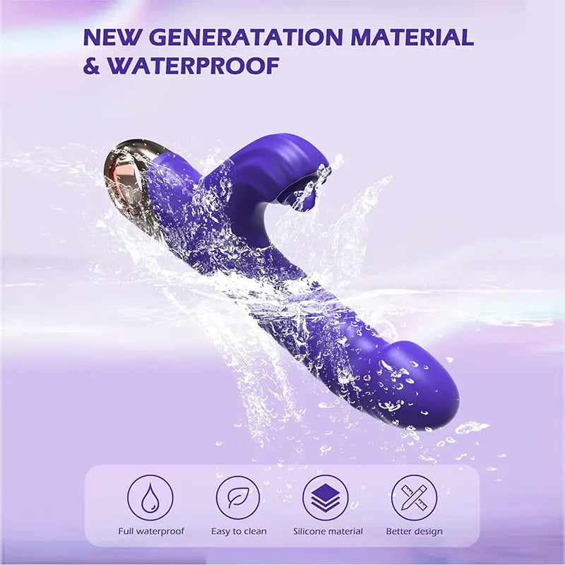 Flapping & Vibrating Dual Pleasure Toy