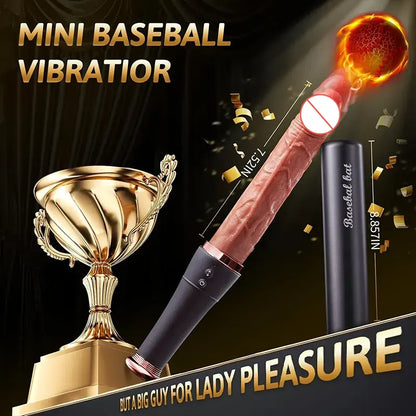 Mini Baseball Bat Vibrating Dildo