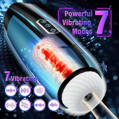 Thrusting & Vibrating Masturbator